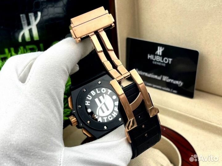 Мужские наручные часы Hublot с гарантией