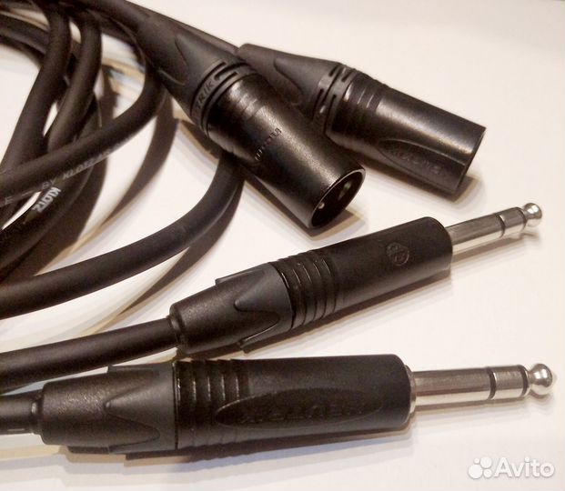 Балансные кабели TRS Jack- XLR(m)