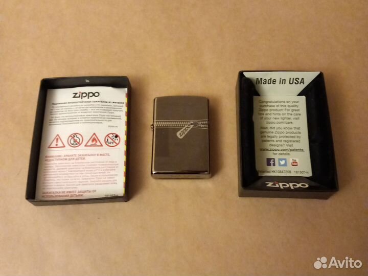 Зажигалка Zippo 21088 Zipped Оригинал с бонусами