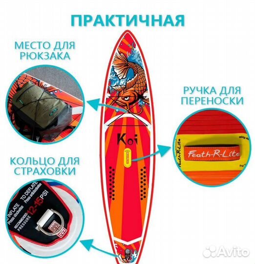 Сап доска надувная koi сап борд