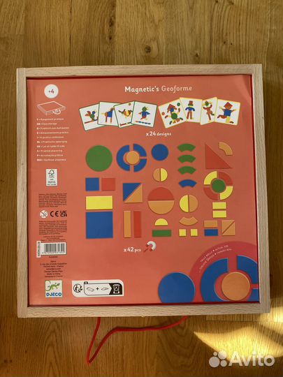 Магнитная доска Djeco геоформ