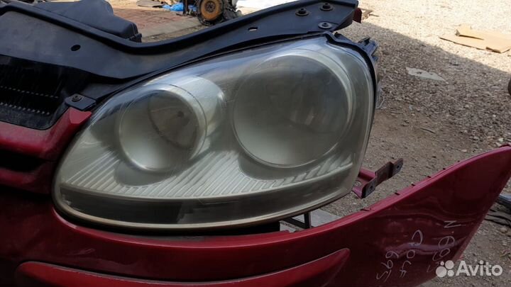 Ноускат Фольксваген Гольф 5, Фары. Бампер