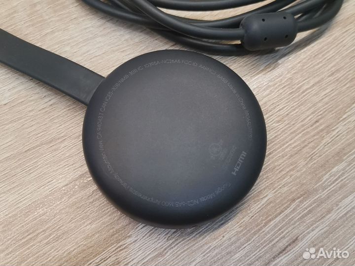 Оригинальный Google Chromecast 3 поколения