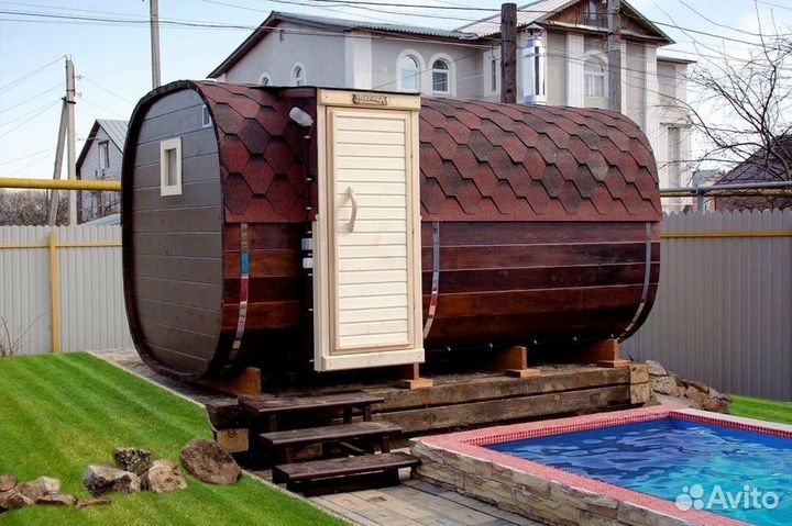 Баня бочка под ключ