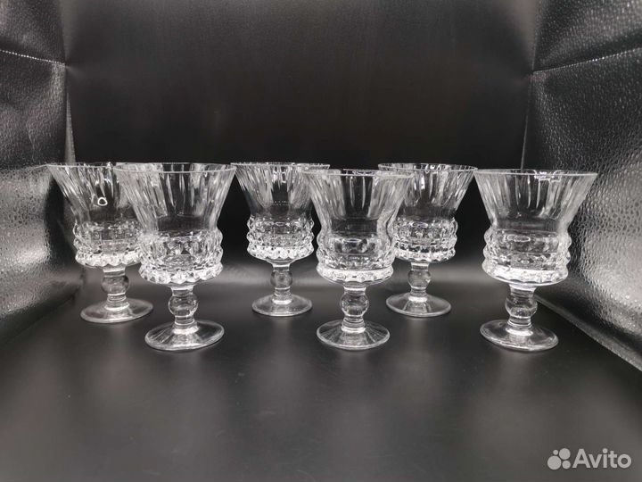 Фужеры бокалы Хрусталь Богемия СССР 6 шт