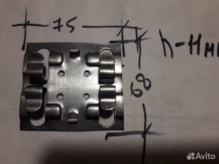 Клямер нержавейка вент-фасад, масло Биццер