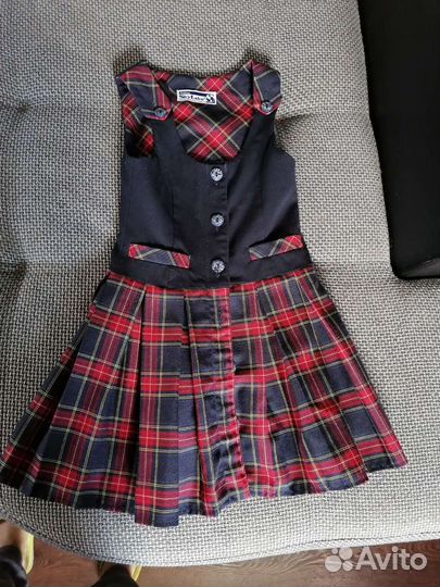 Школьная форма для девочки 122 128 темно синяя