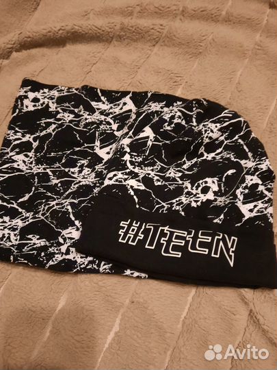 Комплект шапка и снуд для мальчика (подростка)