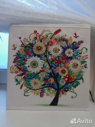 Коробка для хранения-Осень-алмазная мозаика