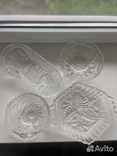 Хрусталь СССР ваза салатницы конфетницы ваза