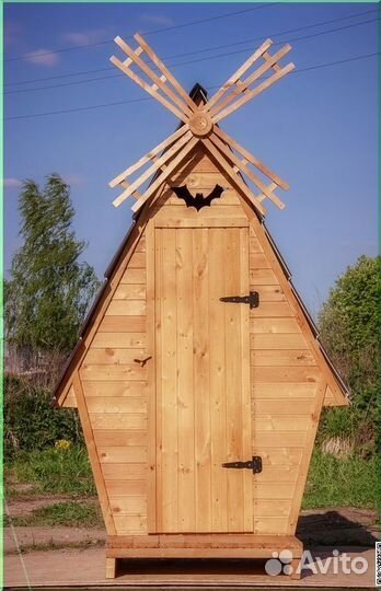 Дачный туалет деревянный JWL461