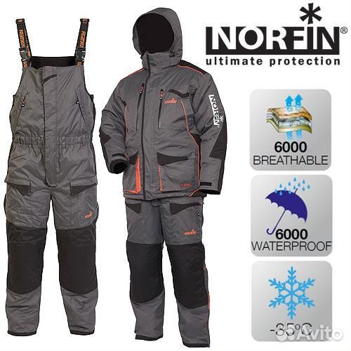 Костюм зимний до -35 Norfin Discovery Gray, XL-L