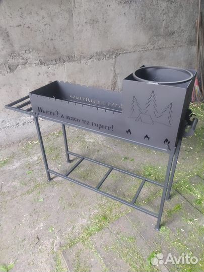 Мангал с кольцом под казан