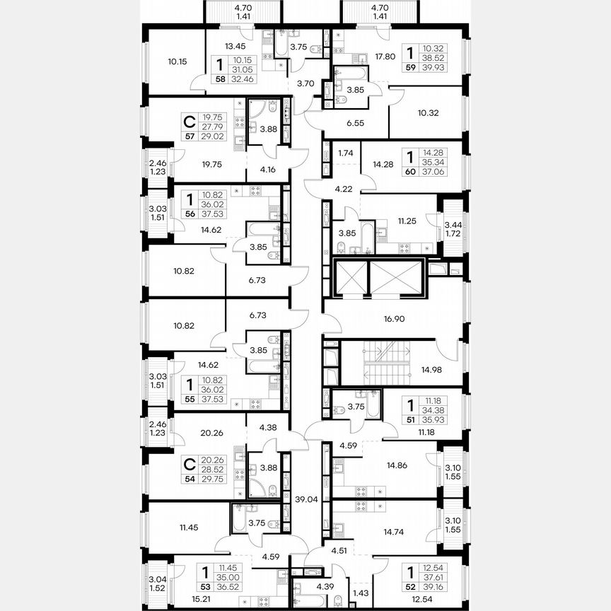 1-к. квартира, 32,5 м², 7/15 эт.