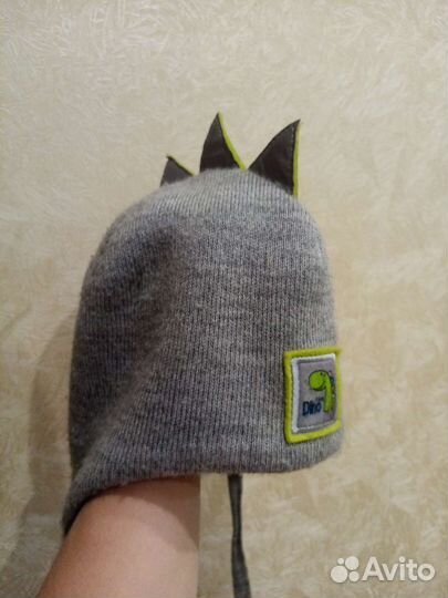 Шапка дино демисезонная на мальчика