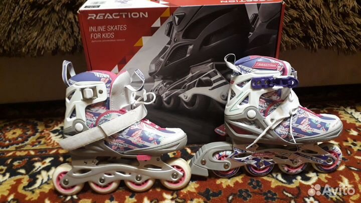 Роликовые коньки детские раздвижные