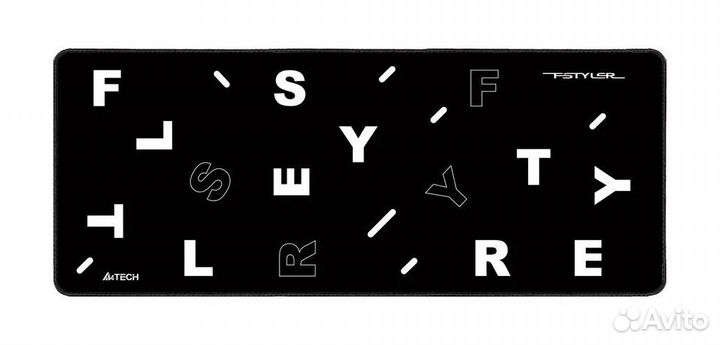 Коврик для мыши A4Tech FStyler FP75, черный, белый