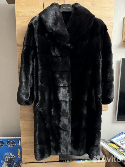 Шуба норковая 42 44 черная