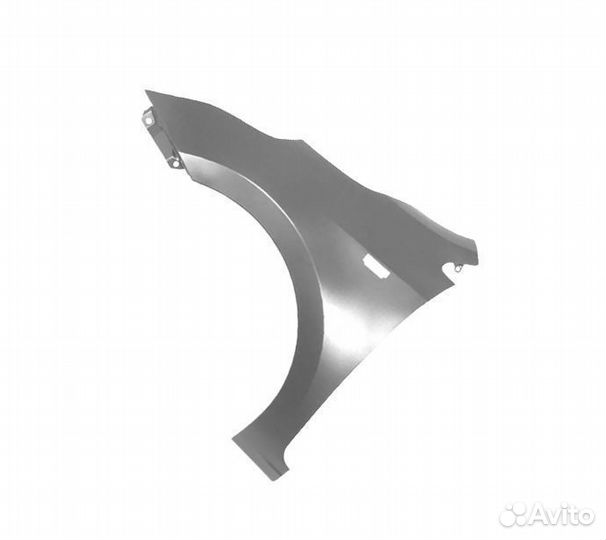 Крыло левое KIA RIO рио 4 2017-20 серебристый RHM