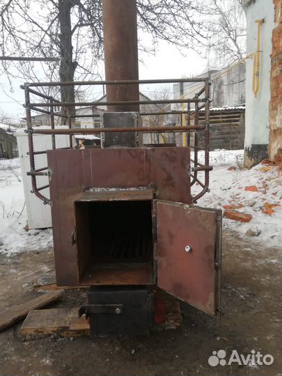 Печь для бани из 530 трубы