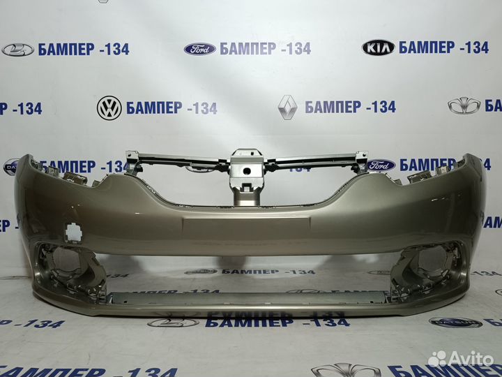 Бампер передний renault logan 2 бежевый