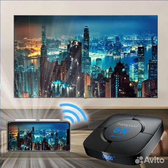 Тв-приставка Transpeed 6K 2/16, 4/32Гб, Гарантия