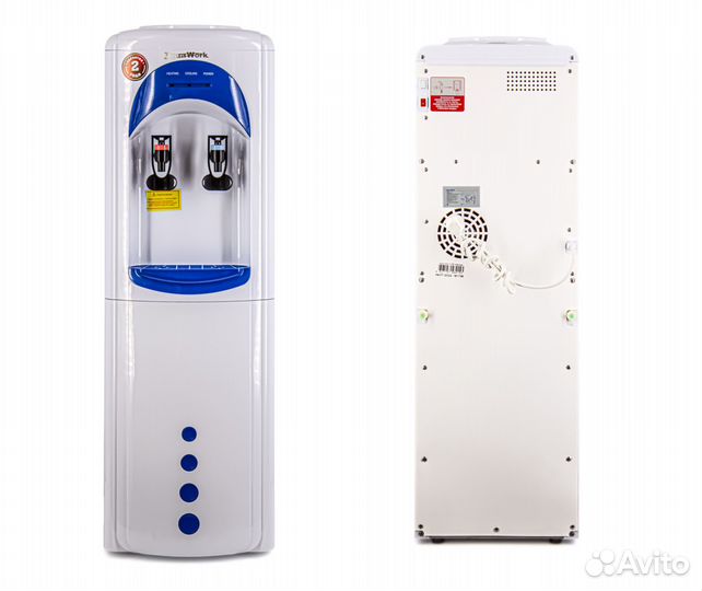 Кулер для воды Aqua Work 17LKR бело-синий, нагрев