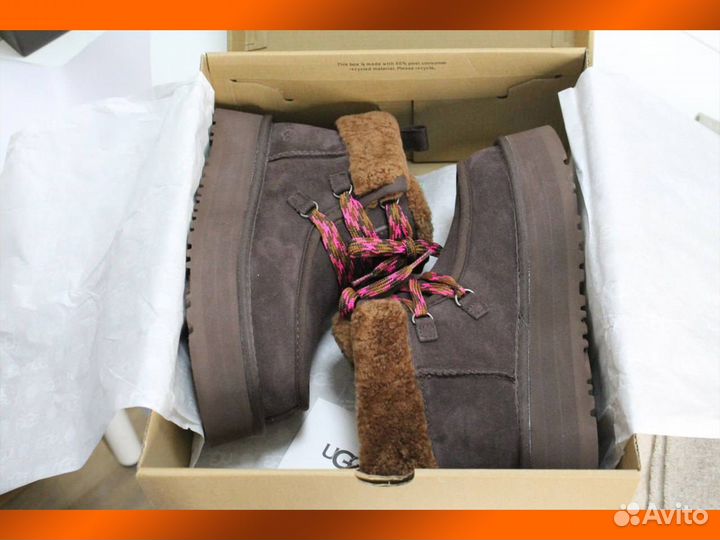 UGG (угги) Funkarra Cabin Cuff от поставщика - обувь для женщин Тёмно-Коричневого цвета