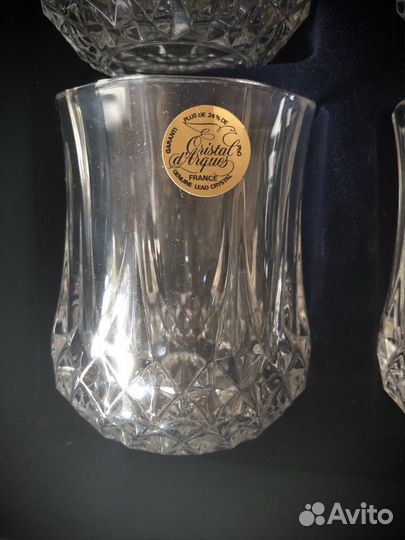 Новый набор стаканов для виски Cristal d'arques