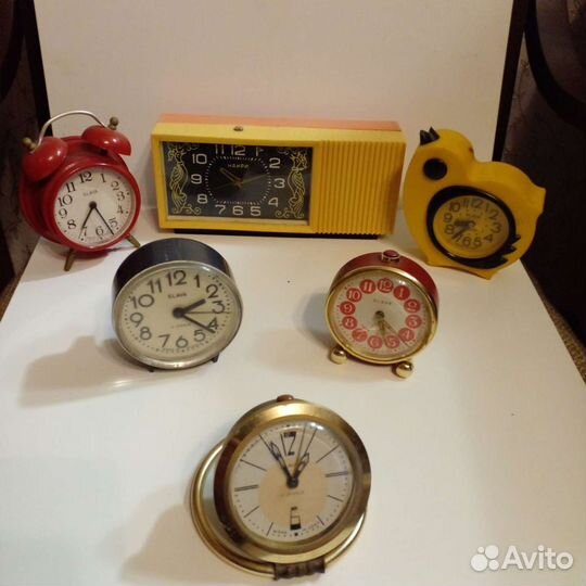 Будильники времен СССР