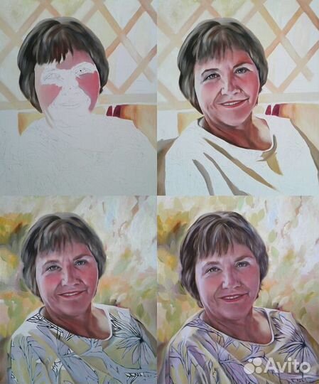 Портрет маслом на холсте по фотографии