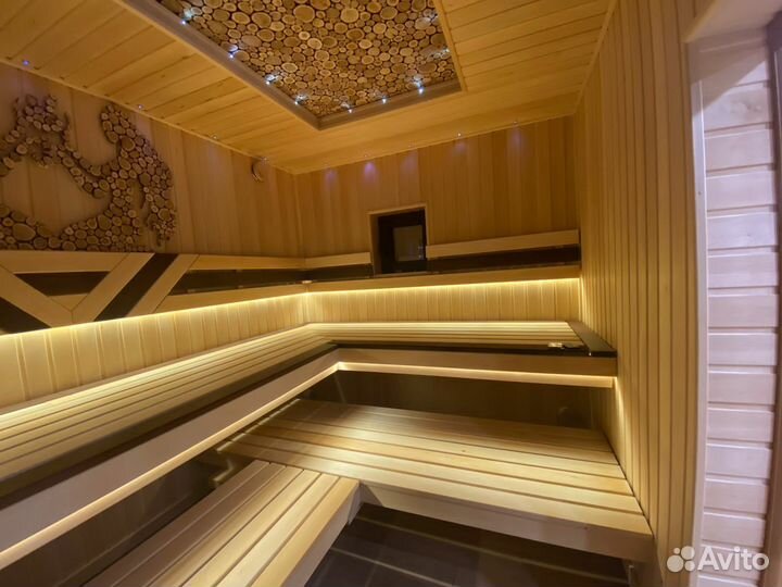 Внутренняя отделка бани под ключ