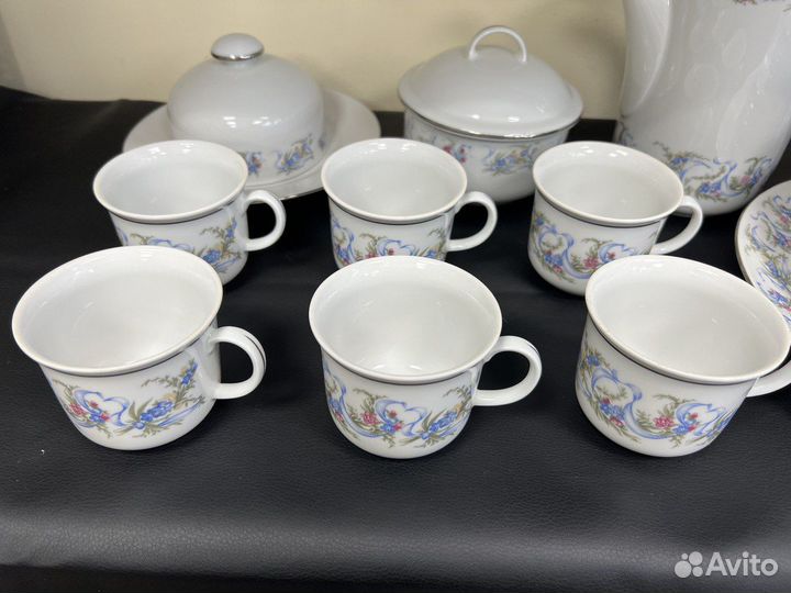 Кофейный сервиз jlmenau гдр 28 предметов