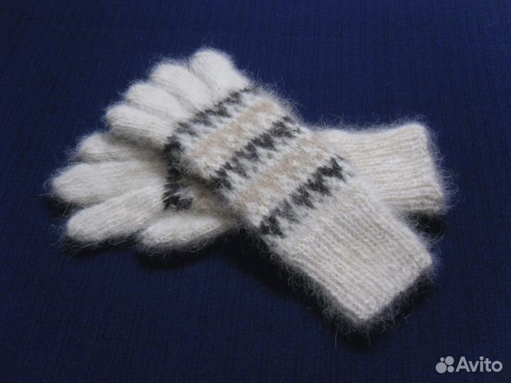 Перчатки зимние из собачьей шерсти