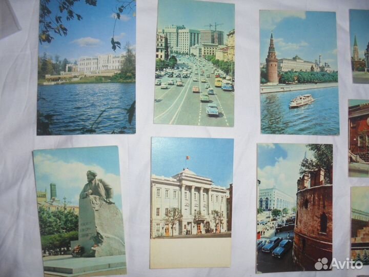 Видовые откр Москва 1960-х изд Сов худ + Планета