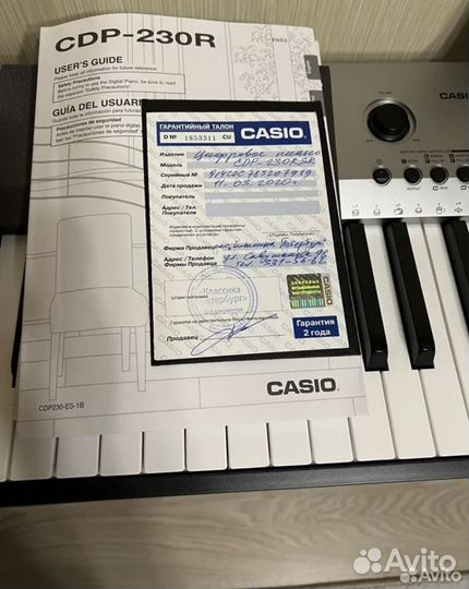 Пианино casio cdp 230 rsr