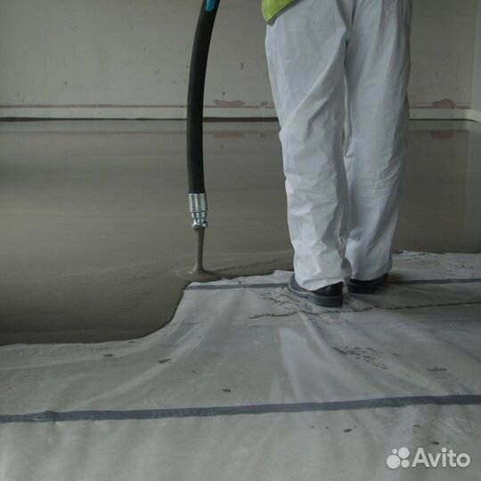 Механизированная подача жидкой стяжки