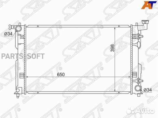 Радиатор охлаждения Тойота Виста 1AZ/1ZZ/3S 98-03