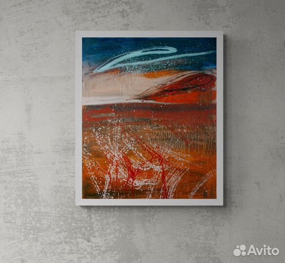 Картина на холсте маслом Интерьерная Космос Пейзаж