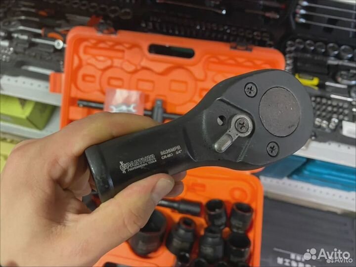 Набор ударных головок с трещоткой Камазиста