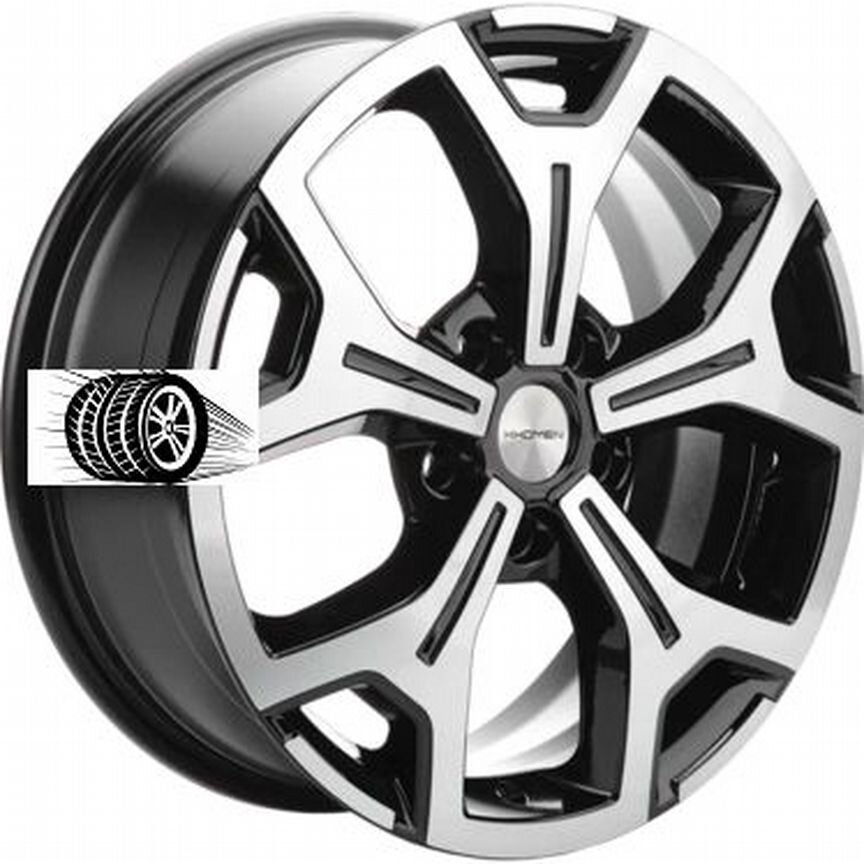 Литые диски Khomen Wheels 6.5×R17 5×108