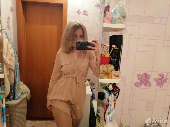 Платье рубашка cropp размер m