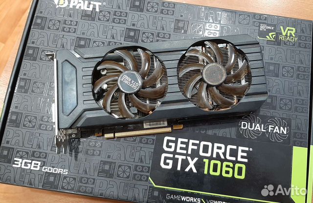 Видеокарта gtx 1060 3 gb palit купить в Выксе | Электроника | Авито