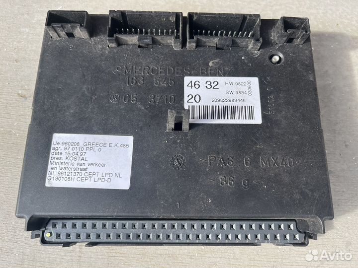 Блок комфорта Mercedes W163