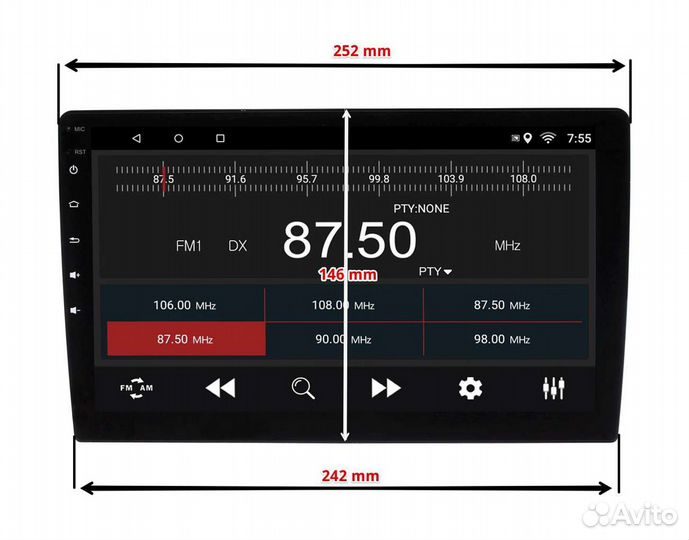 Рамка для установки в Honda CR-V 2012-17г