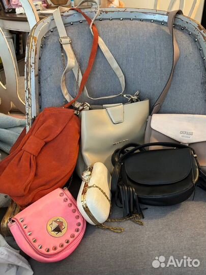 Сумка женская пакетом guess, mango и т.д