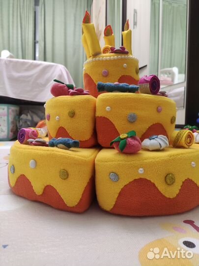 Мягкий торт с кусочками