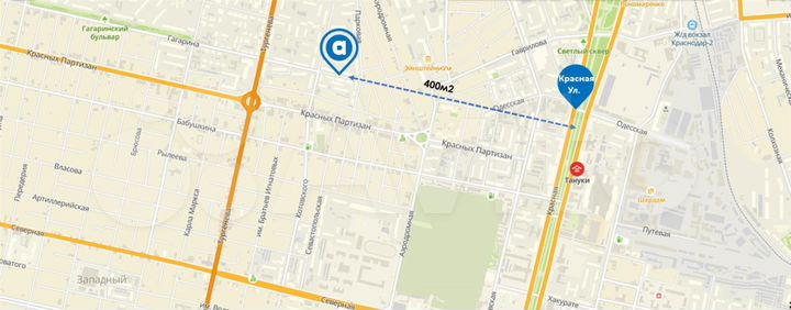 Торгово-офисное помещение, 48.8 м²