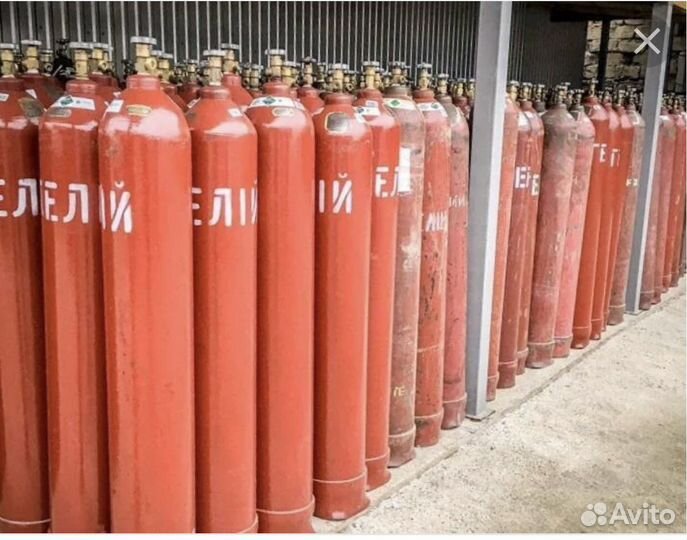 Гелий в балонах для шариков