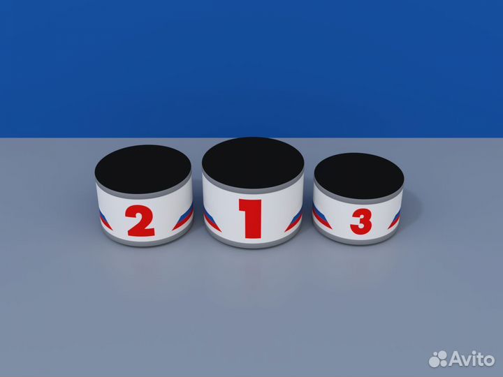 Пьедестал награждения Матрешка 512х512мм (круглый)